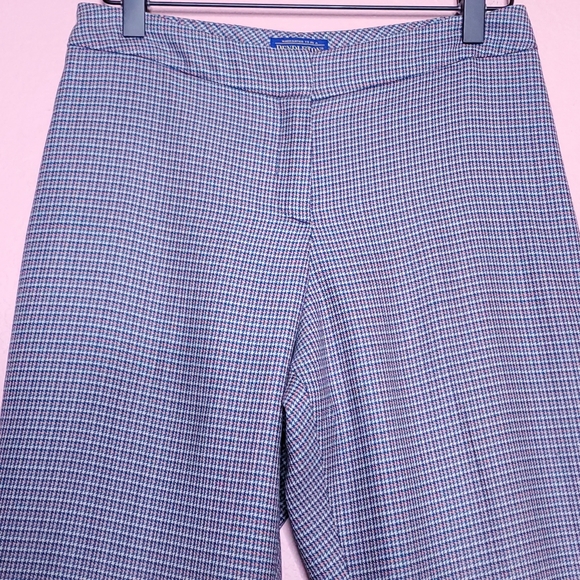 Pendleton Plaid Houndstooth Blue Wool Pants - Picture 3 of 16